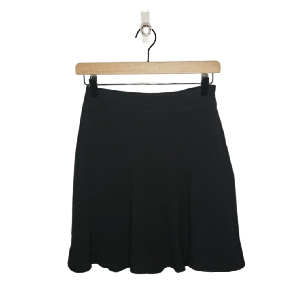 White House Black Market Size 00 Flirty Black Work Skirt